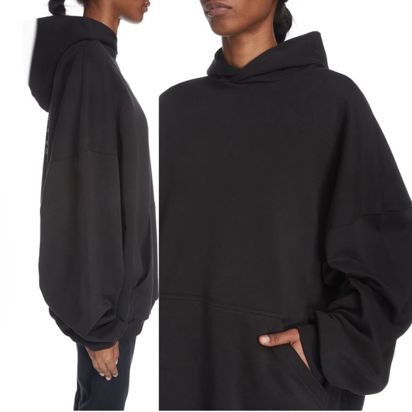 NEW🔥BALENCIAGA Gender Inclusive Beaded Back BB Logo Oversized Hoodie🔥 - Picture 4 of 10